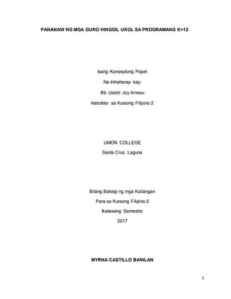 educational background in tagalog example|Background in Tagalog.